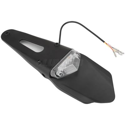 ブラケット背部 MUDGUARDS ランプストップブレーキ汎用リアモトクロスオフロード バイクフェンダー LED テールライト バイクエンデューロ | ブランド登録なし | 01