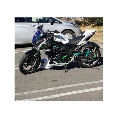 カワサキ バイク ダブルバブル風防 ウインドスクリーン スクリーン 2013 2014 2015 2016 2017 2018 Z250 Z300 Z 250 300 ブラックスモーク用｜calore｜05