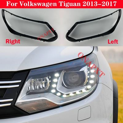 フォルクスワーゲン 自動車VWティグアン2013-2017フロントヘッドライトガラスヘッドランプクリアランプシェードランプシェルレンズカバー