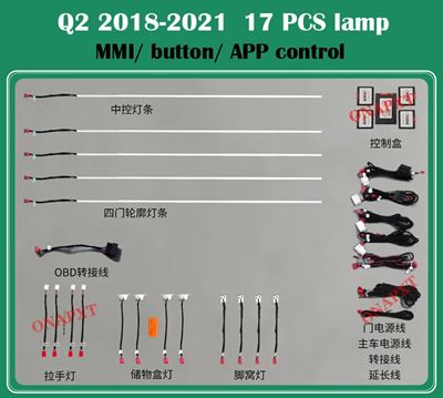 アウディ 21色セット Q2 Q2L 2018-2021 MMI APPコントロール LED