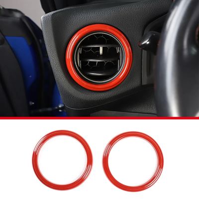 トヨタ 86 GT86/SUBARU BRZ 2012-2020 ABS カーボンダッシュボード側エアベント装飾リングカバートリムカーアクセサリー｜calore｜05