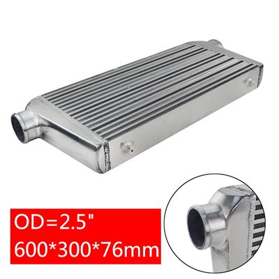 汎用 600*300*76MM ターボ インタークーラー OD=2.5インチ / 3.0 フロントマウント INTERCOOLER BAR PLAT : 620a0191 : Calore