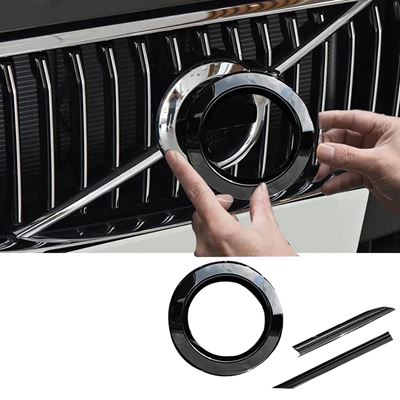 カースタイリング ボルボ S60 グリル フロント フォグランプ ブラック 装飾 カーアクセサリー 2020-2024 ITEM 1INCH TYPE} NAME}