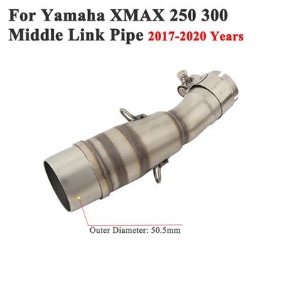 ヤマハ バイク 二輪エキゾーストサイレンサー 51MM 取り付け接続パイプ付き 中型 X MAX XMAX 250 300 XMAX250｜calore｜02