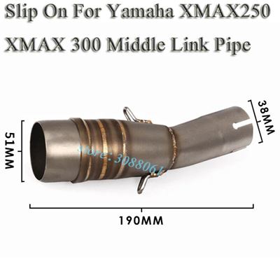 ヤマハ X-MAX 250 300 バイクスリップオン排気フル管フロントリンクパイプカーボンマフラー XMAX 300 XMAX250 201｜calore｜10