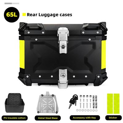 バイク用アルミニウム収納ボックス ラゲッジラック用 トランク用 ヤマハ用 ホンダ用 45L 55L サイズ 機能