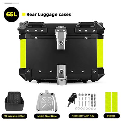 バイク用アルミニウム収納ボックス ラゲッジラック用 トランク用 ヤマハ用 ホンダ用 45L 55L サイズ 機能