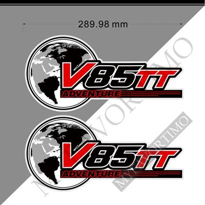 バイク用の燃料タンクパッドのセット トランク保護用のクリアステッカー GUZZI V85TTエンブレムのロゴ 傷防止ステッカー｜calore｜02