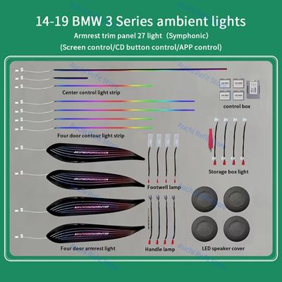 BMW LEDアンビエントライト 装飾ライト 3/4用 シリーズ3GT F30 F31F32