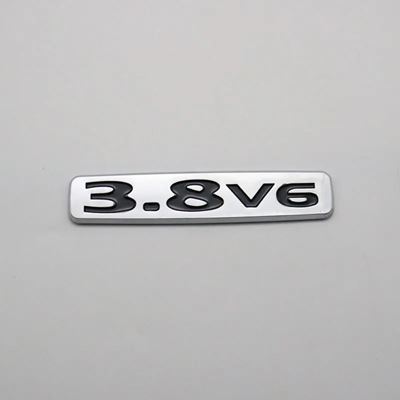 3.8 V63.8V6のエンブレム 3Dゴールドステッカー リアステッカー プラスチックロゴ バッジ ネームプレート｜calore｜03