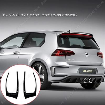 フォルクスワーゲン VW ゴルフ7 GTI R400 2012-2015用リアバンパーディフューザー リアバンパーディフューザー スプリッター フォグランプ カー｜calore｜03