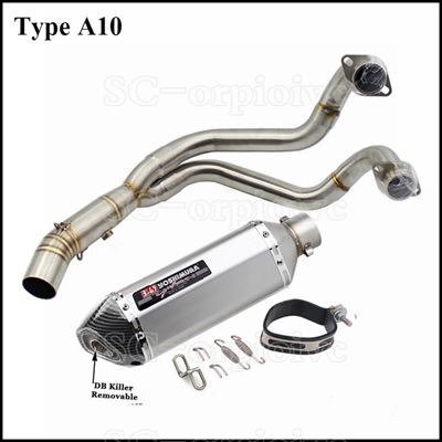 XSR700バイクフル排気システム吉村排気スリップオンパイプヤマハMT-07 FZ-07 2014-2021 FZ07 MT07トレーサー7 