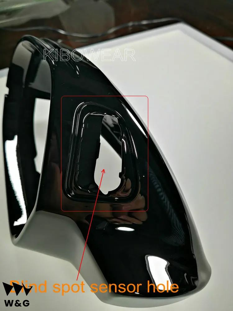 ブラック サイドミラー キャップ カバー アウディ A6 C7 C7.5 S6 4G 2012 13-18 リアビュー ウイングケース 左 右｜calore｜02