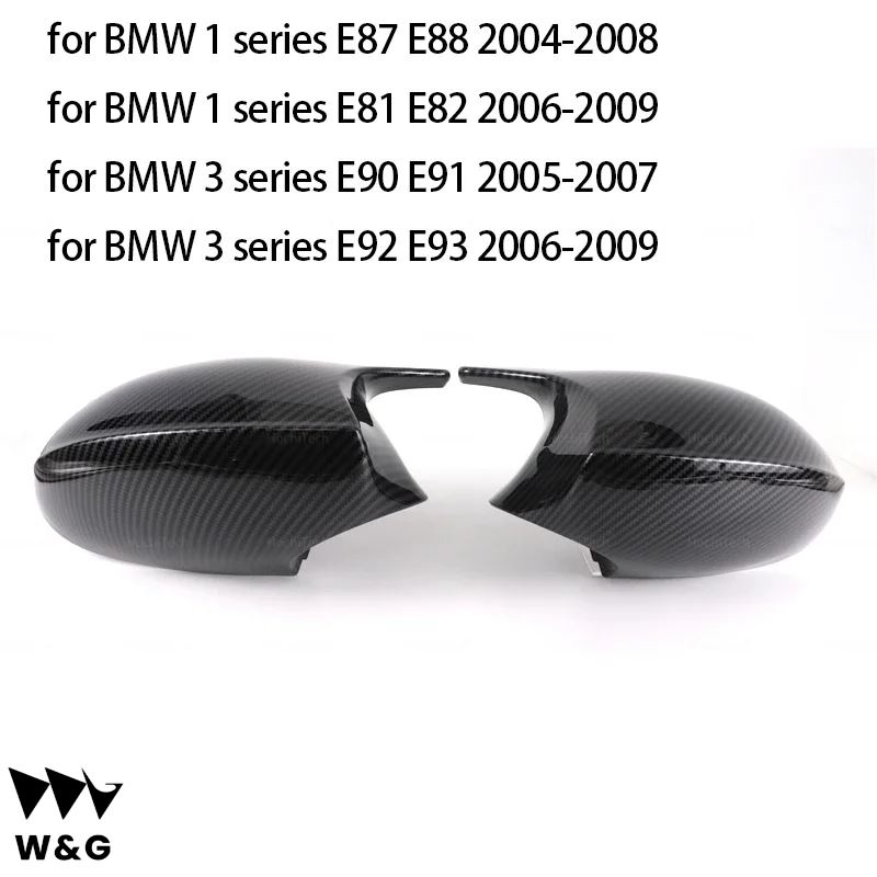 バックミラー サイド ミラー カバー キャップ シェル交換 E90 E91 ブラック M3 スタイル カバー E81 E82 E87 E88 BMW 1 3 シリーズ E92 E93｜calore｜07