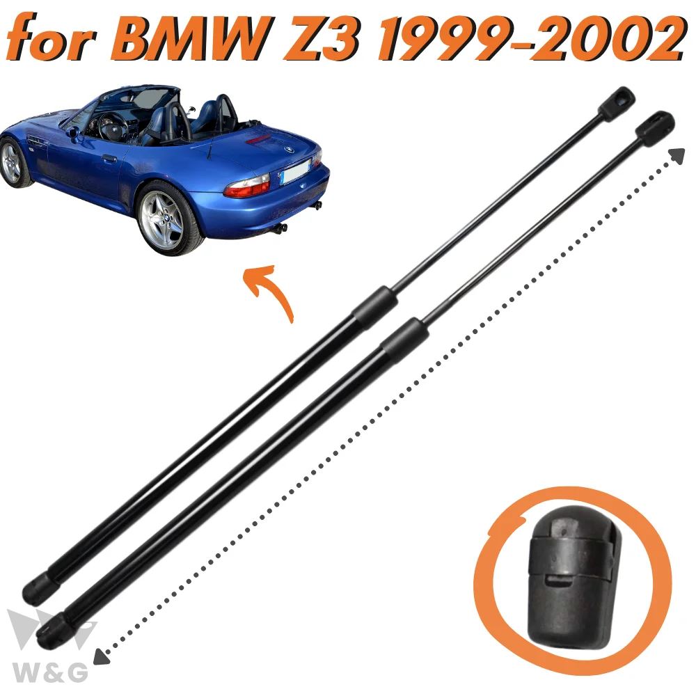 X2 トランクストラット BMW Z3 M ロードスター コンバーチブル 2 ドア トランク 1999-2002 51248410755 リアテールゲートリフトサポートショックスプリング｜calore｜02