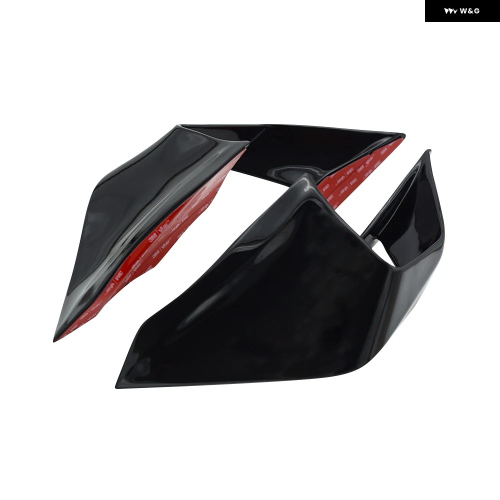 カワサキ ZX25R ZX4R ZX4RR ZX-25R/SE ZX-4R/SE ZX-46RR 固定翼フェアリングスポイラー オートバイ アクセサリー サイド ウイング風ブレード | ブランド登録なし | 01