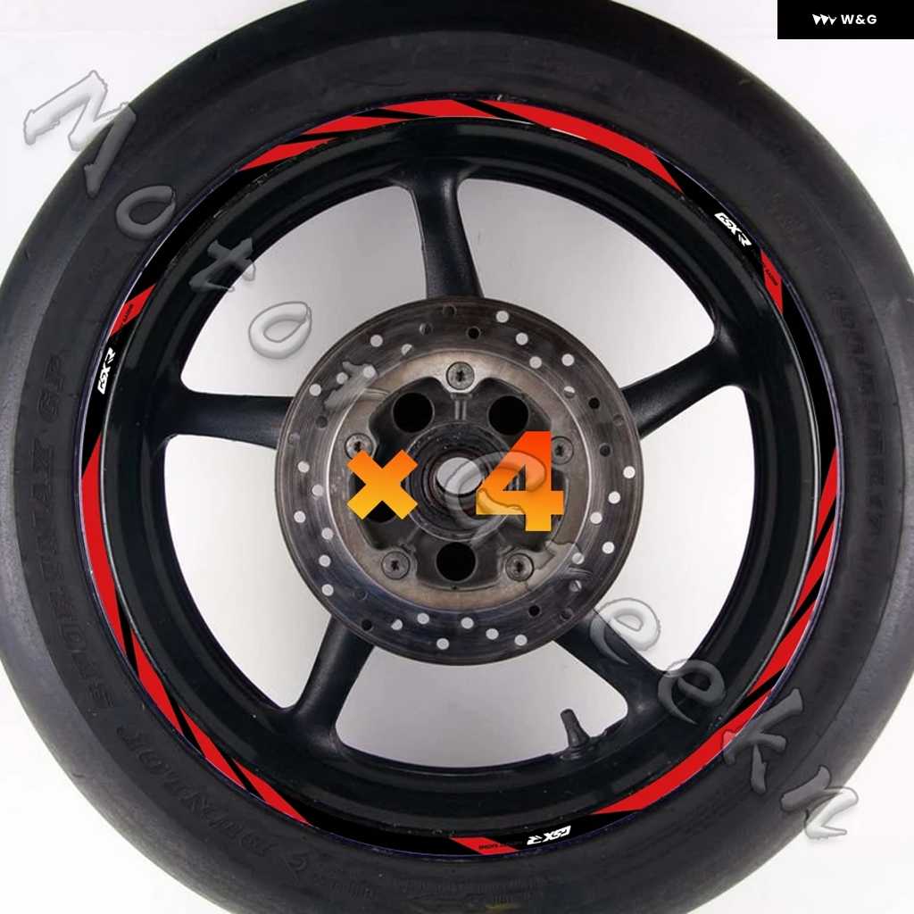 オートバイのホイールデカール に適合するスズキ GSX-R K1 K3 K4