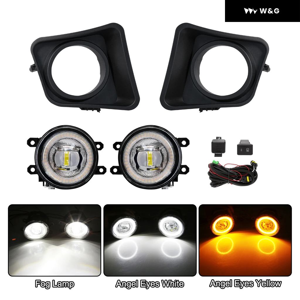 トヨタ　タンドラ　LEDフォグランプ　イエロー タント L350S L360S L375S L385S LA600S LA610S 2色切替え LED