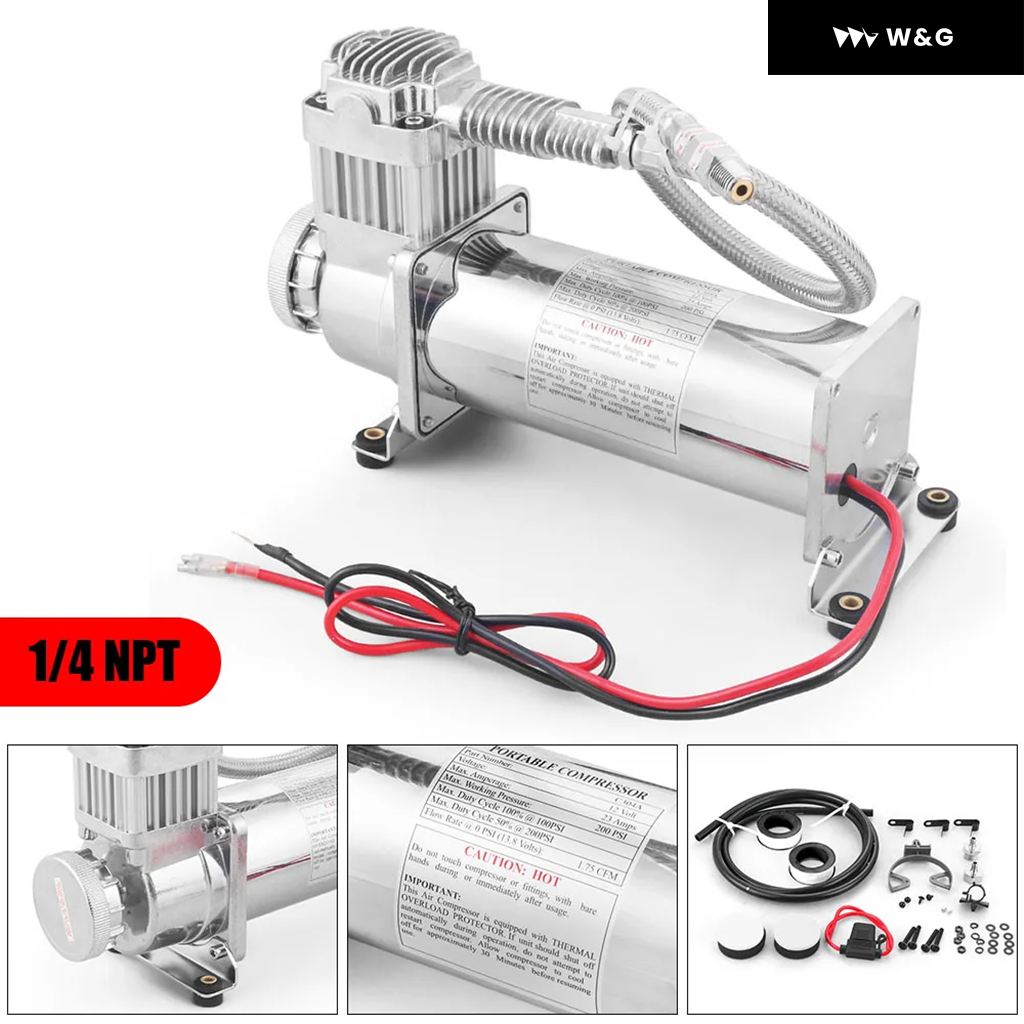 並行輸入品】 汎用 3/8NPT 1/4NPT 200PSI 480C 12V エアサスペンション
