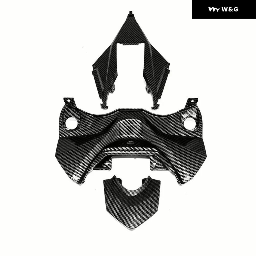 並行輸入品 ABS カーボンパターン仕上げ フロント リア フェアリング サイド ミッドテール シート カウルセット CBR100の画像