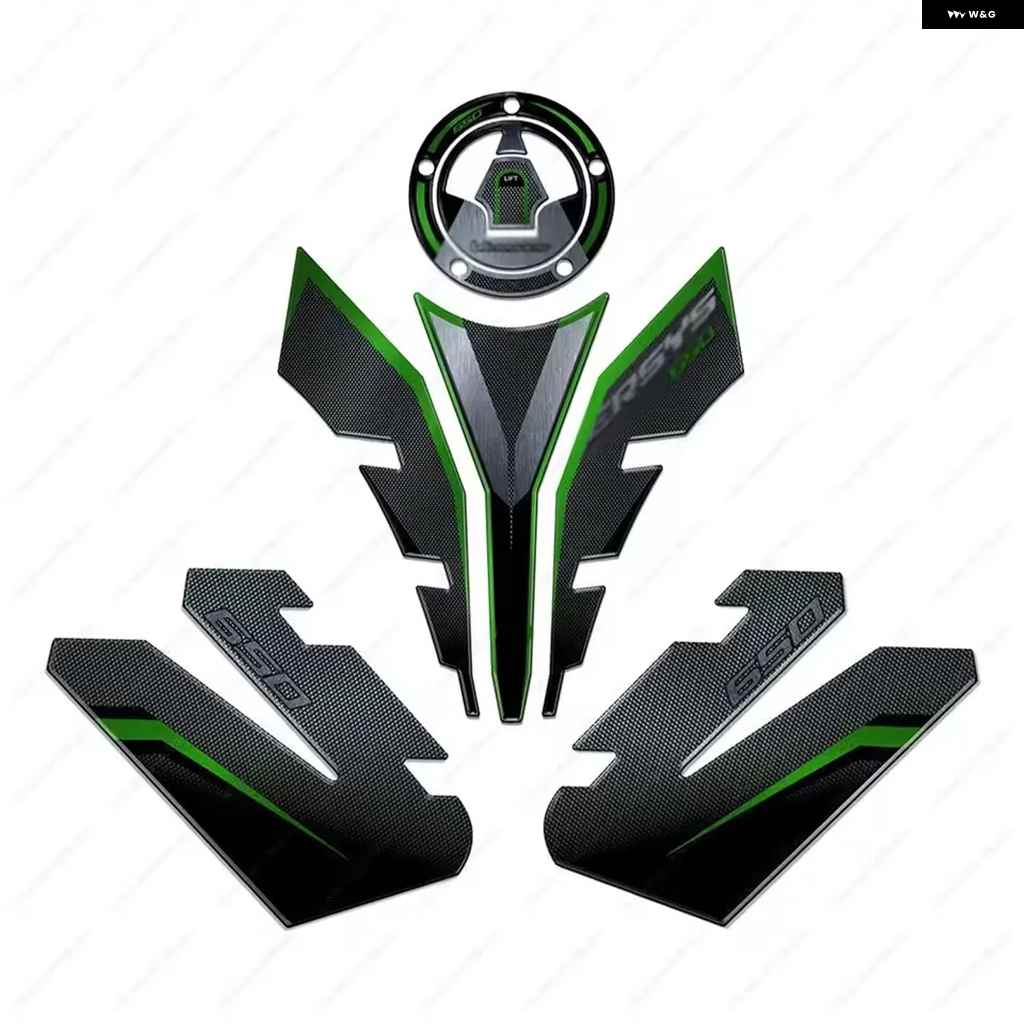 並行輸入品VERSYS 650 2017 2021 アクセサリー タンク パッド サイドタンク ステッカー 3Dエポキシ樹脂 ステの画像