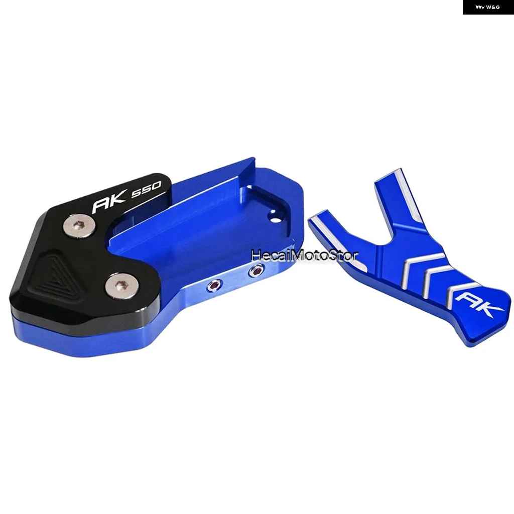 並行輸入品KYMCO AK550 AK550 2017-2021 キック スタンド フットサイド スタンド 延長 パッド サポートの画像