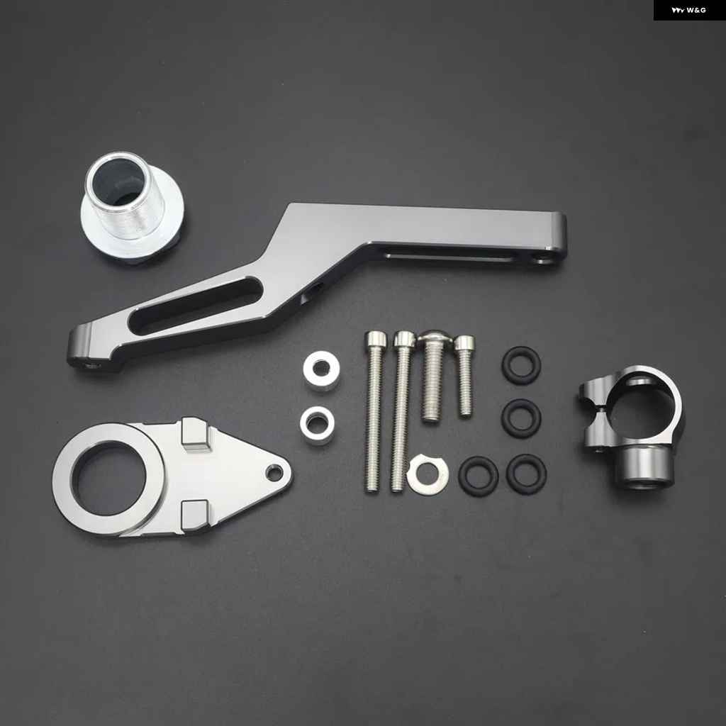 並行輸入品カワサキ ZX6R 2009 - 2019 オートバイ バイク ステアリング ダンパー スタビライザー マウント ブラケ_12