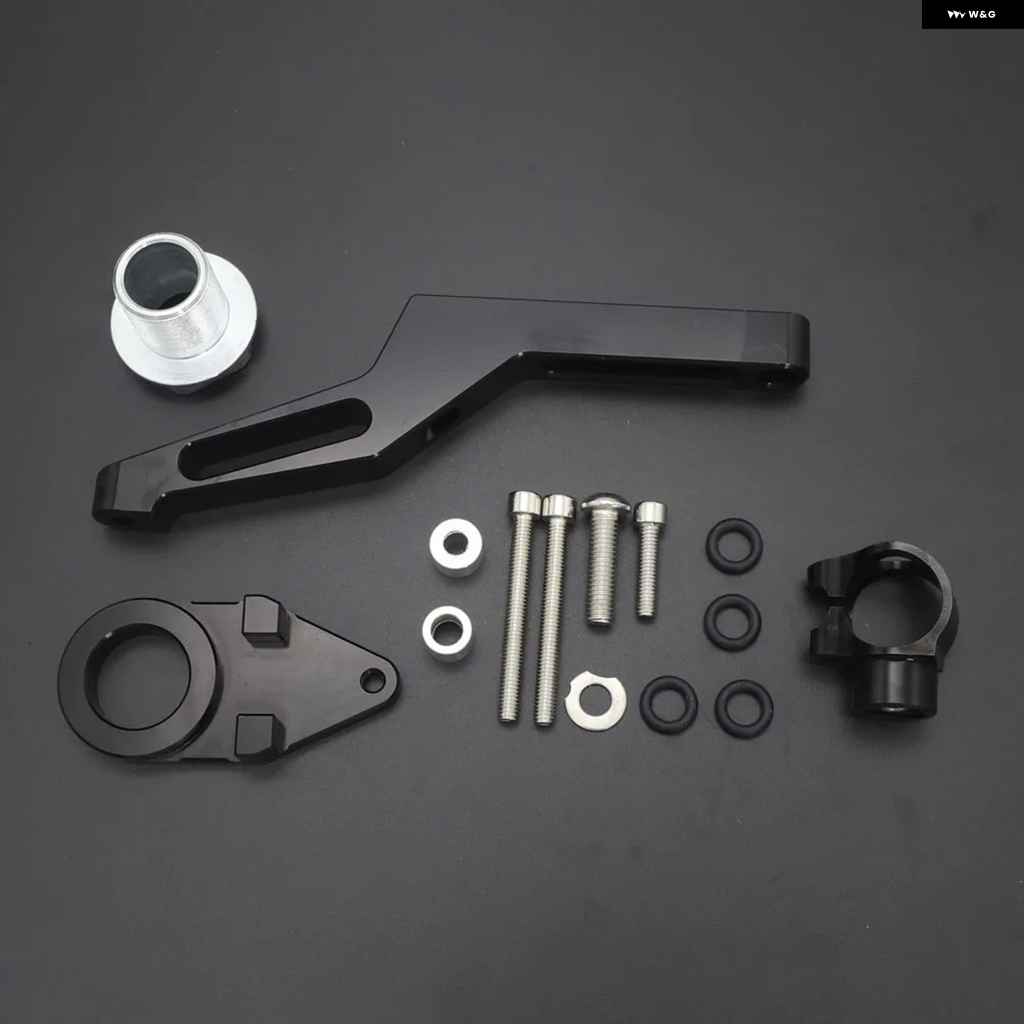 並行輸入品カワサキ ZX6R 2009 - 2019 オートバイ バイク ステアリング ダンパー スタビライザー マウント ブラケ_1