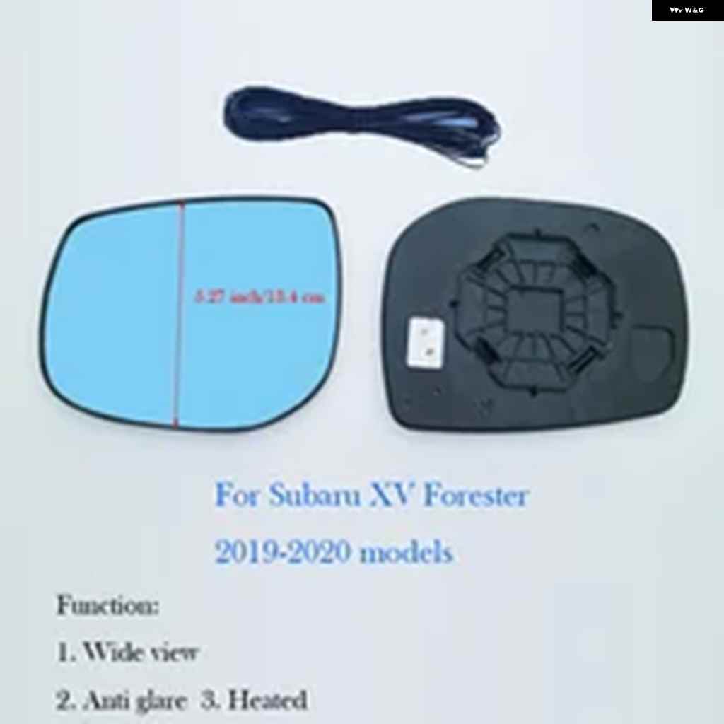 並行輸入品1ペア2個加熱サイドバックミラー ブルーガラスレンズ スバル フォレスター 2019-2022広角ビューアンチグレアカー_2
