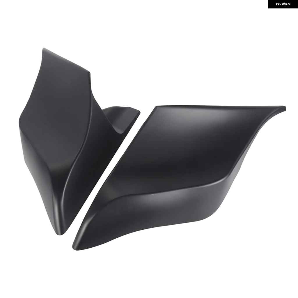 並行輸入品ブラック ストレッチ エクステンデッド サイドカバー パネル ABS プラスチック ハーレー ツーリング ロード エレク_2