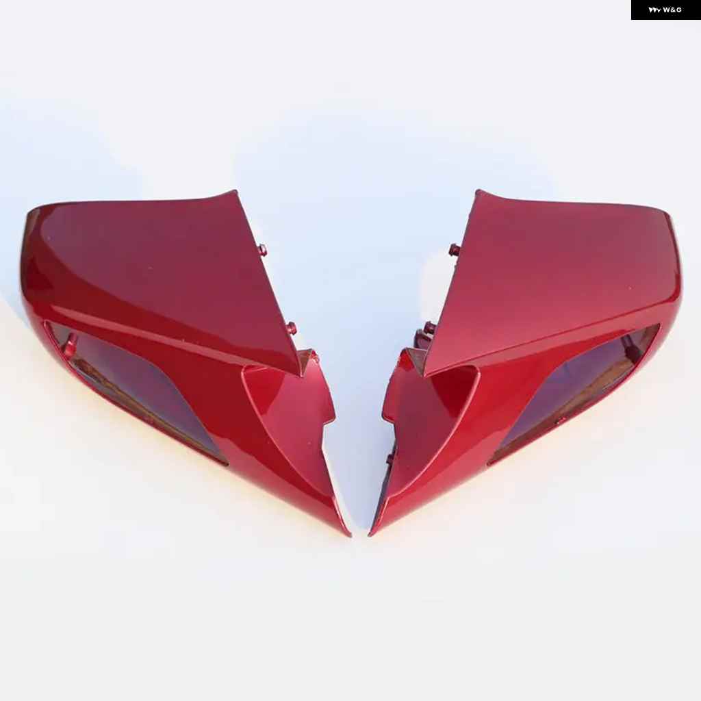 並行輸入品ABS リアビューミラー カバー ホンダ ST1300 2002-2011 2010 2003-09 レッド/ブラック/の画像
