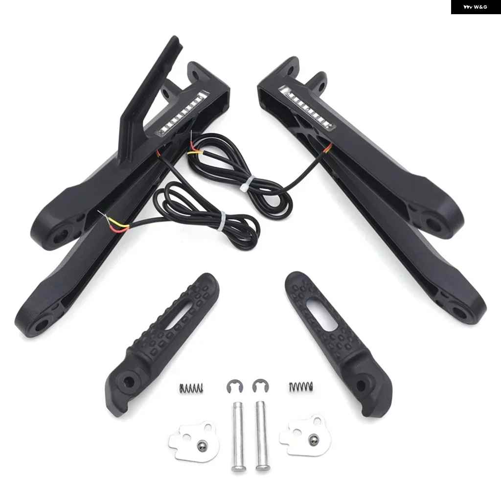 並行輸入品パッセンジャー フットレスト ブラケット LEDシグナル付き ホンダ CBR600RR 2005-2006 パーツ シルの画像