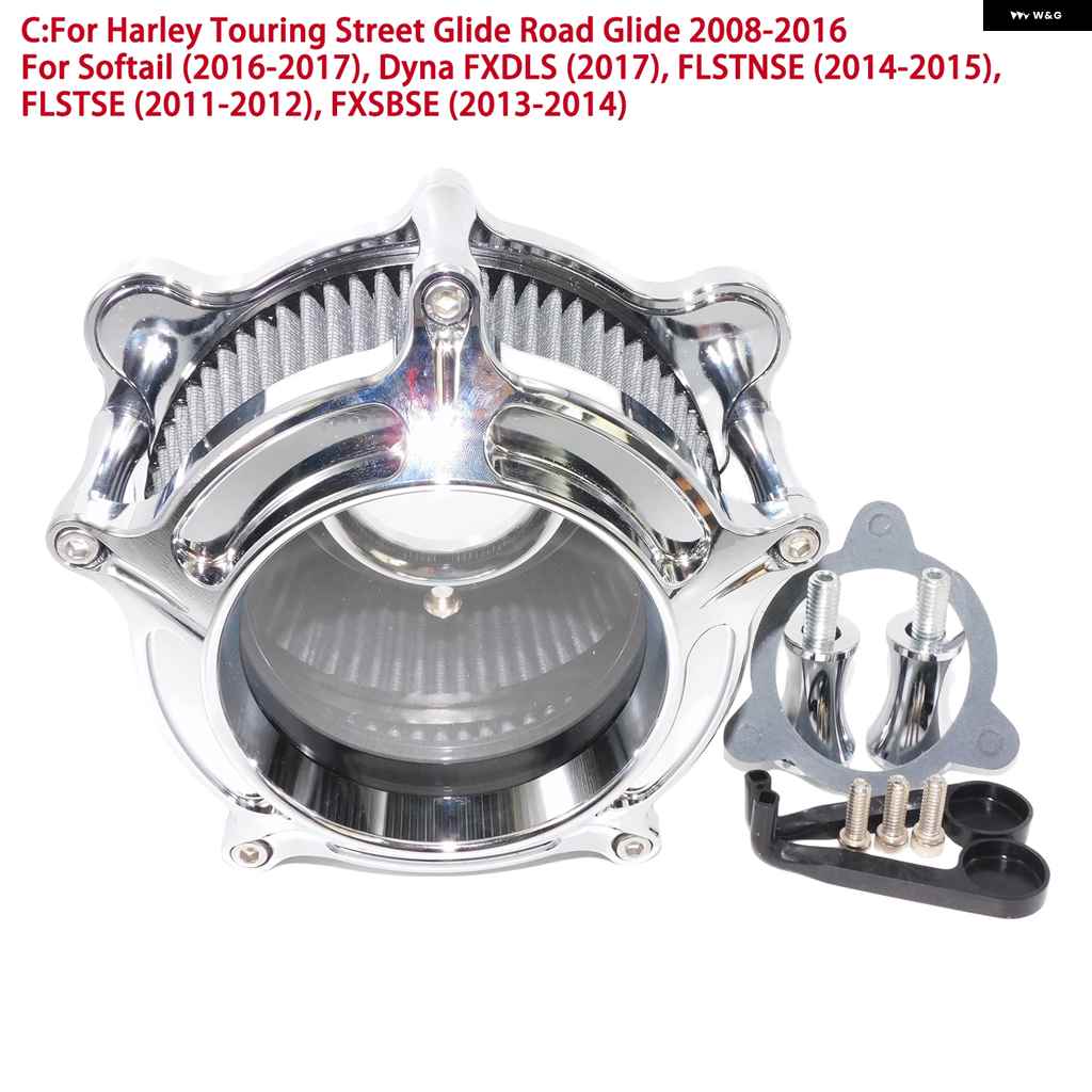 並行輸入品】エアクリーナー インテーク フィルター クローム ハーレー