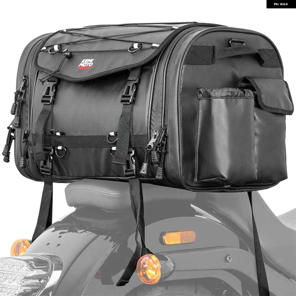 並行輸入品テールバッグ 60L 拡張可能 バックシートバッグ 防水 ツーリング用 キャリア トップバッグ 汎用 BMW R1250_2