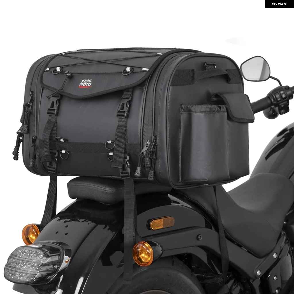 並行輸入品テールバッグ 60L 拡張可能 バックシートバッグ 防水 ツーリング用 キャリア トップバッグ 汎用 BMW R1250_3