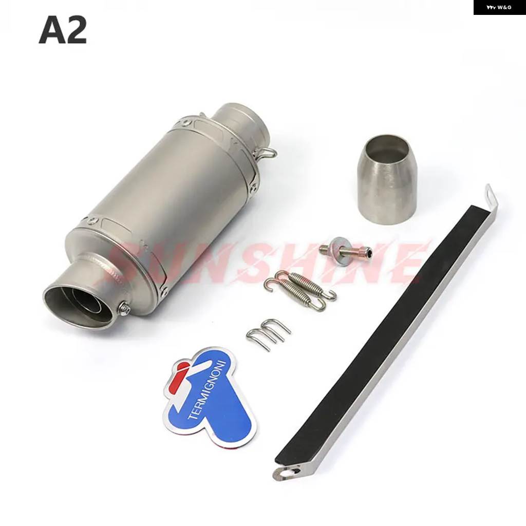 並行輸入品エスケープモト オートバイ 汎用 エキゾーストマフラー 51MM DBキラー モトクロス パイプ CBR1000 FZ6_1