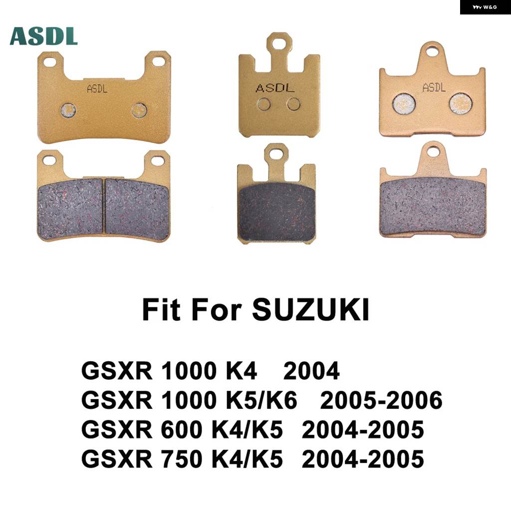 並行輸入品オートバイ フロントリア ブレーキ パッド ディスクキット スズキ GSXR 1000 K4 2004 GSXR1000 K5/K6 2005-2006 750 K4/K5 2004-2005の画像