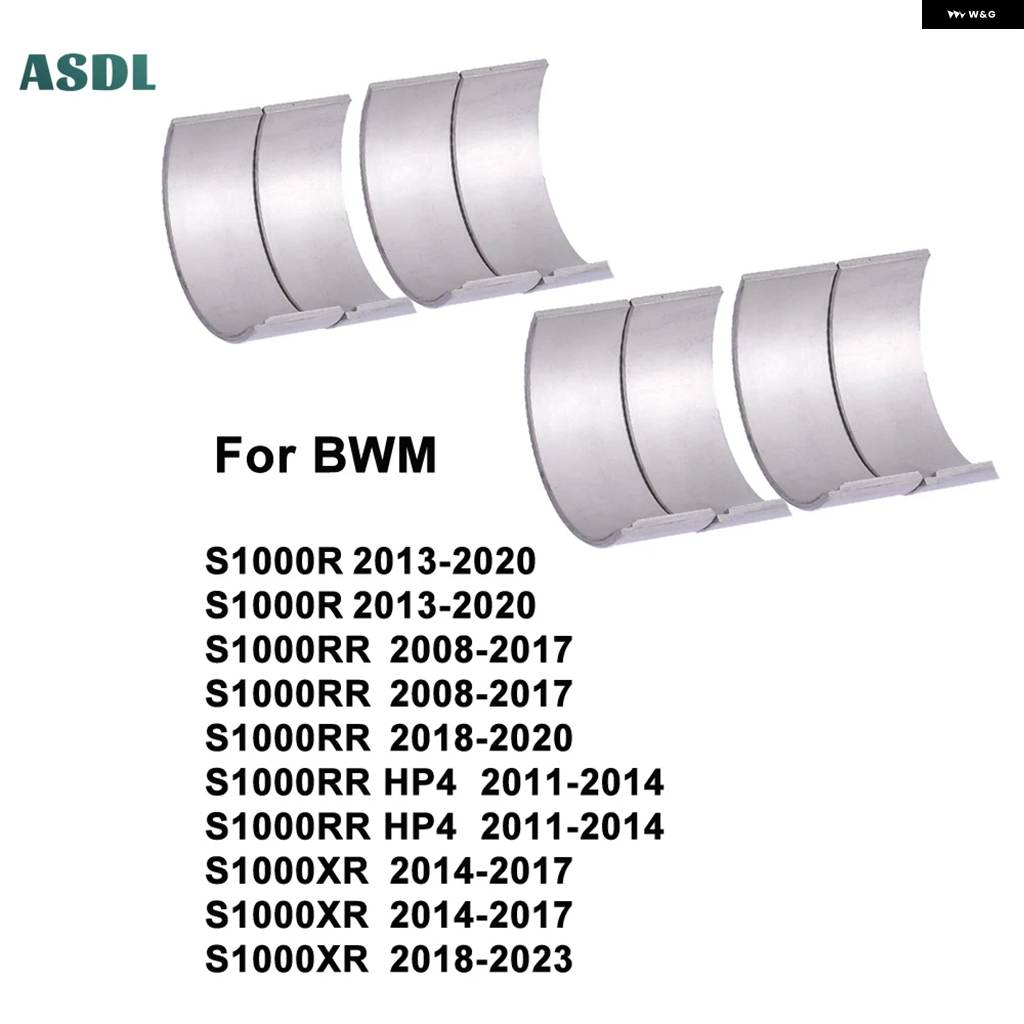 並行輸入品8個/1セット 34MM~33MM オートバイ コネクティングロッド ベアリング BMW S1000R 2013-2020 S1000RR 08-20 HP4 11-14 S1000XR 2014-2023の画像