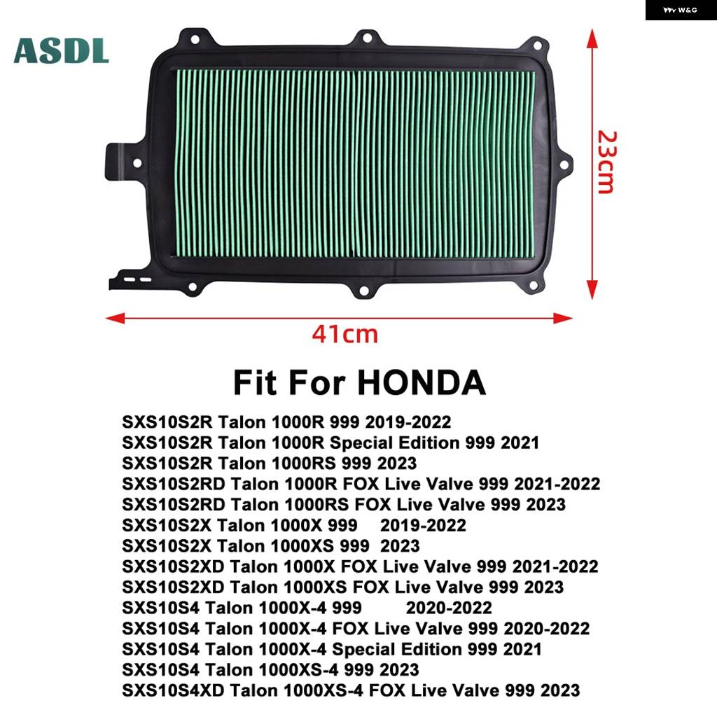 並行輸入品バイク エア フィルター エレメント ホンダ SXS10S2R TALON 1000R 2019-2022 SXS10S4 TALON 1000X-4 2020-2022 17215HL6A00 SXS10S2RDの画像