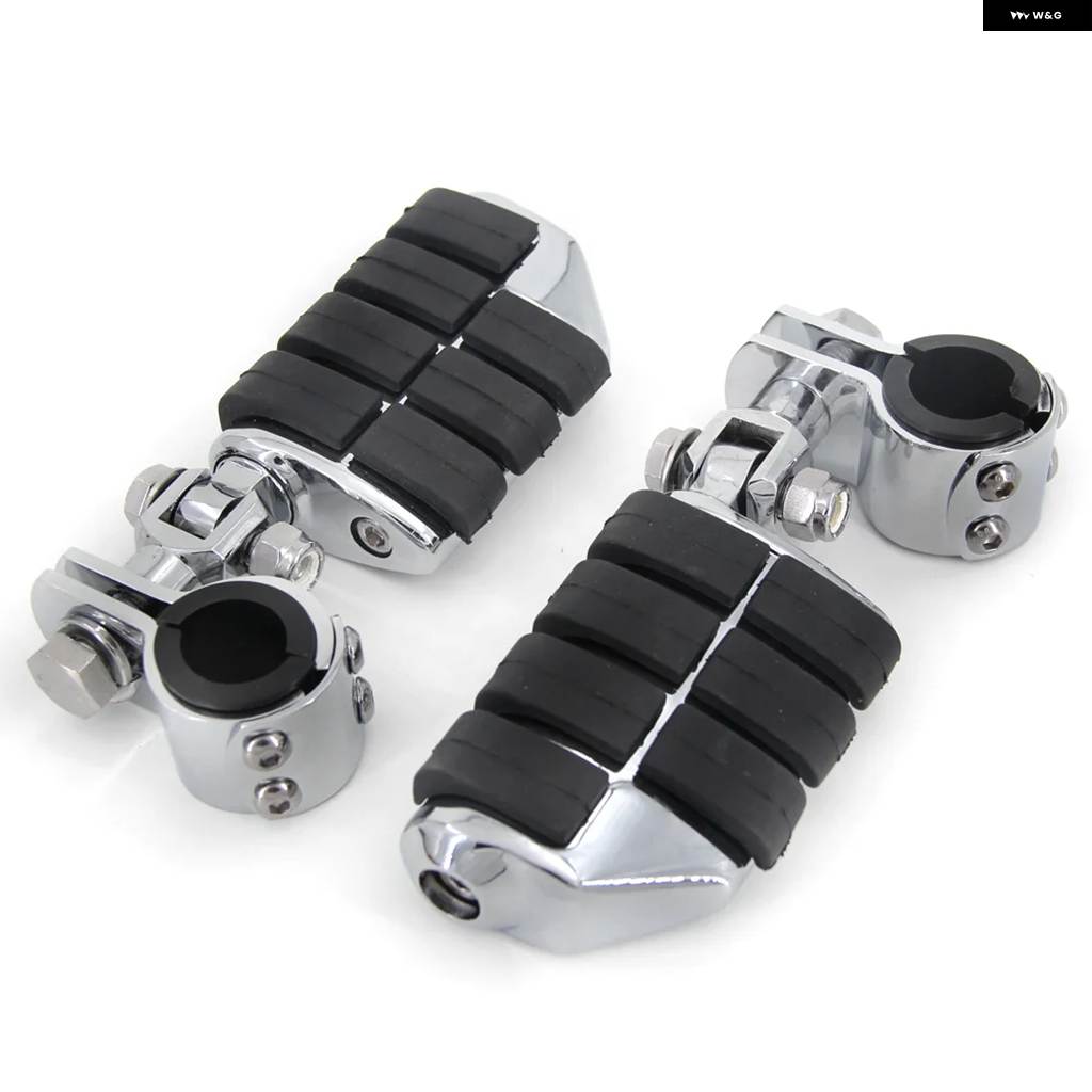 並行輸入品オートバイ 360° フットペグ 1インチ〜1-1/4インチ フットレスト エンジン ガード フットペグ クランプ ハーレー ホンダ スズキ ストリート