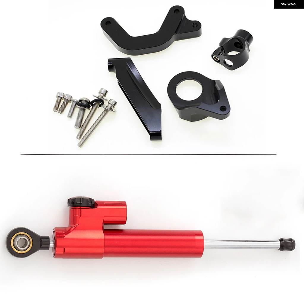 並行輸入品スズキ GSXR1000 K9 2009-2015 カーボン バイク ダンパー アルミ バイク スタビライザー マウント マウント ブラケット サポート キット_7