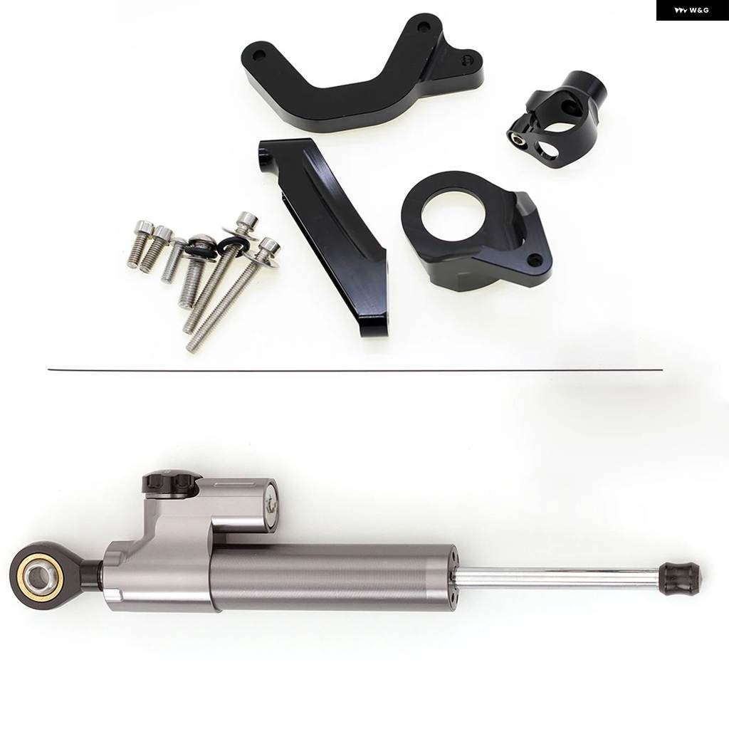 並行輸入品スズキ GSXR1000 K9 2009-2015 カーボン バイク ダンパー アルミ バイク スタビライザー マウント マウント ブラケット サポート キット_1