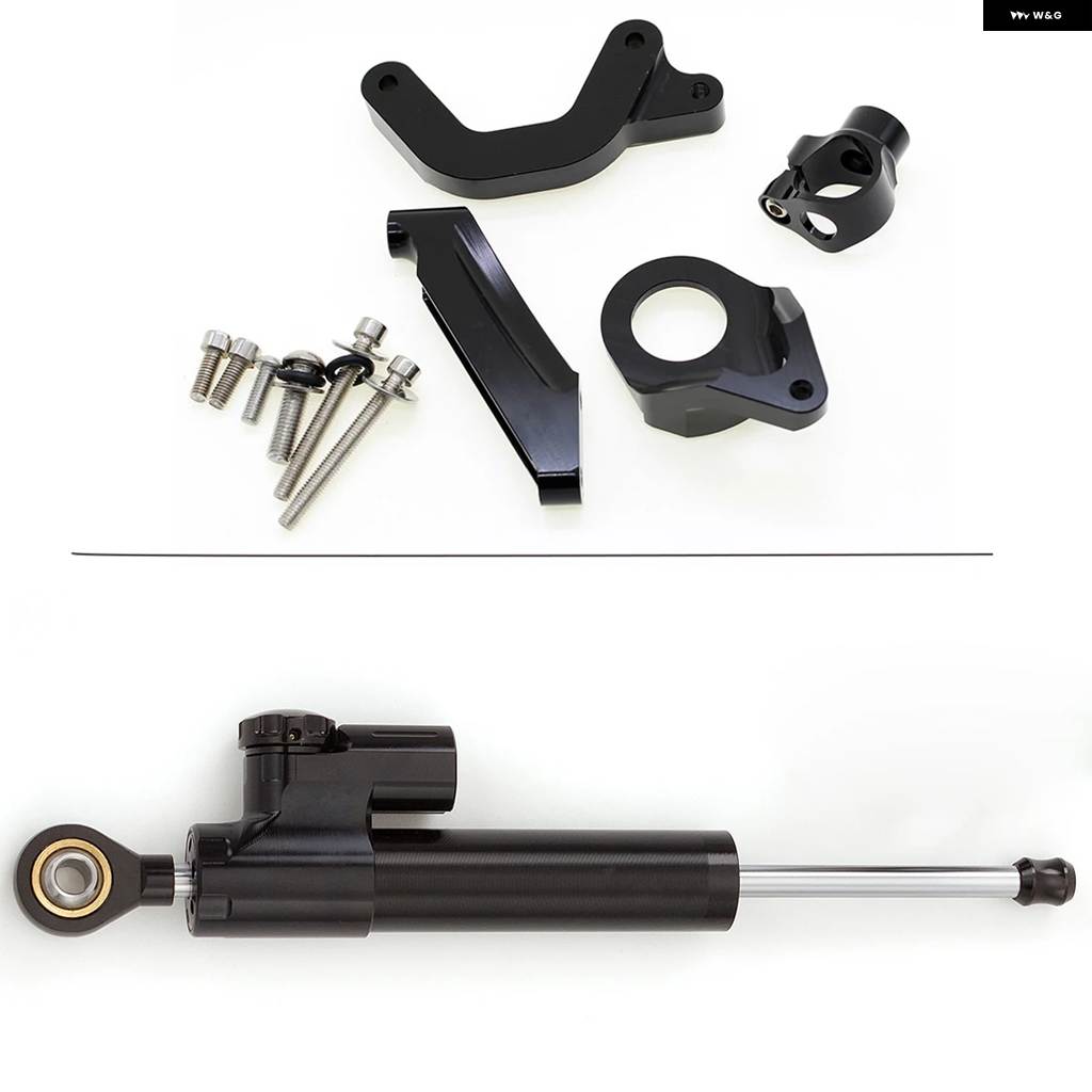 並行輸入品スズキ GSXR1000 K9 2009-2015 カーボン バイク ダンパー アルミ バイク スタビライザー マウント マウント ブラケット サポート キット_3