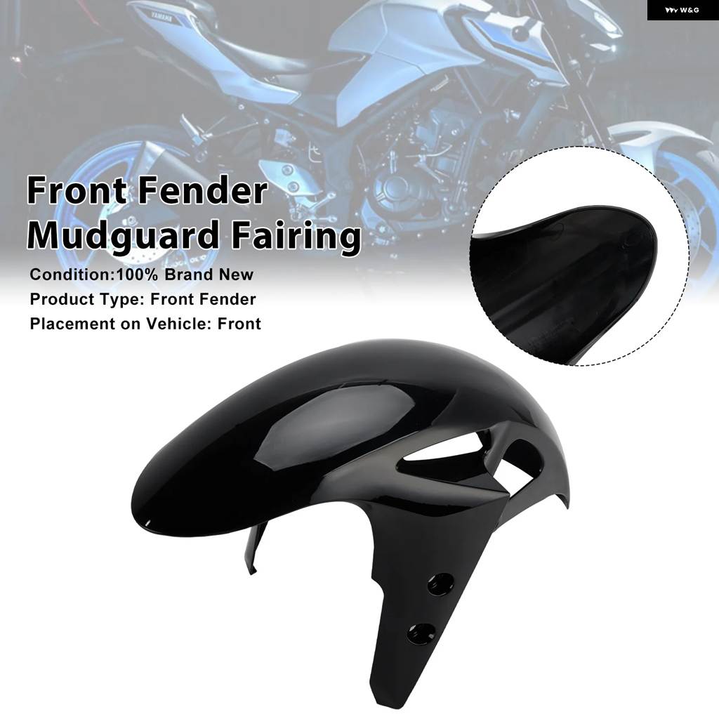 並行輸入品ABS プラスチック 製フロントフェンダー マッドガード フェアリング ヤマハ YZF-R3 YZF-R25 MT-03 2025-_2
