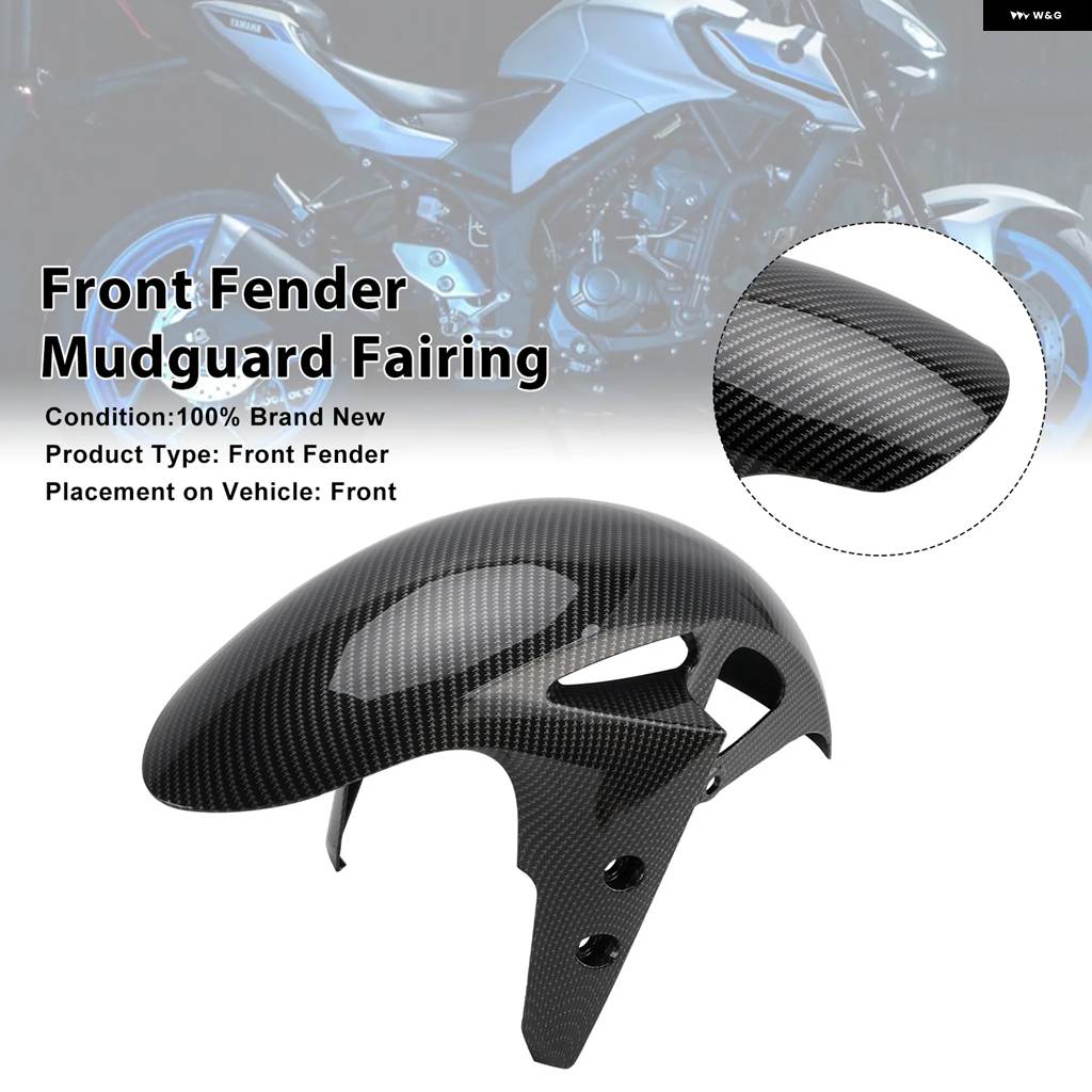 並行輸入品ABS プラスチック 製フロントフェンダー マッドガード フェアリング ヤマハ YZF-R3 YZF-R25 MT-03 2025-_3