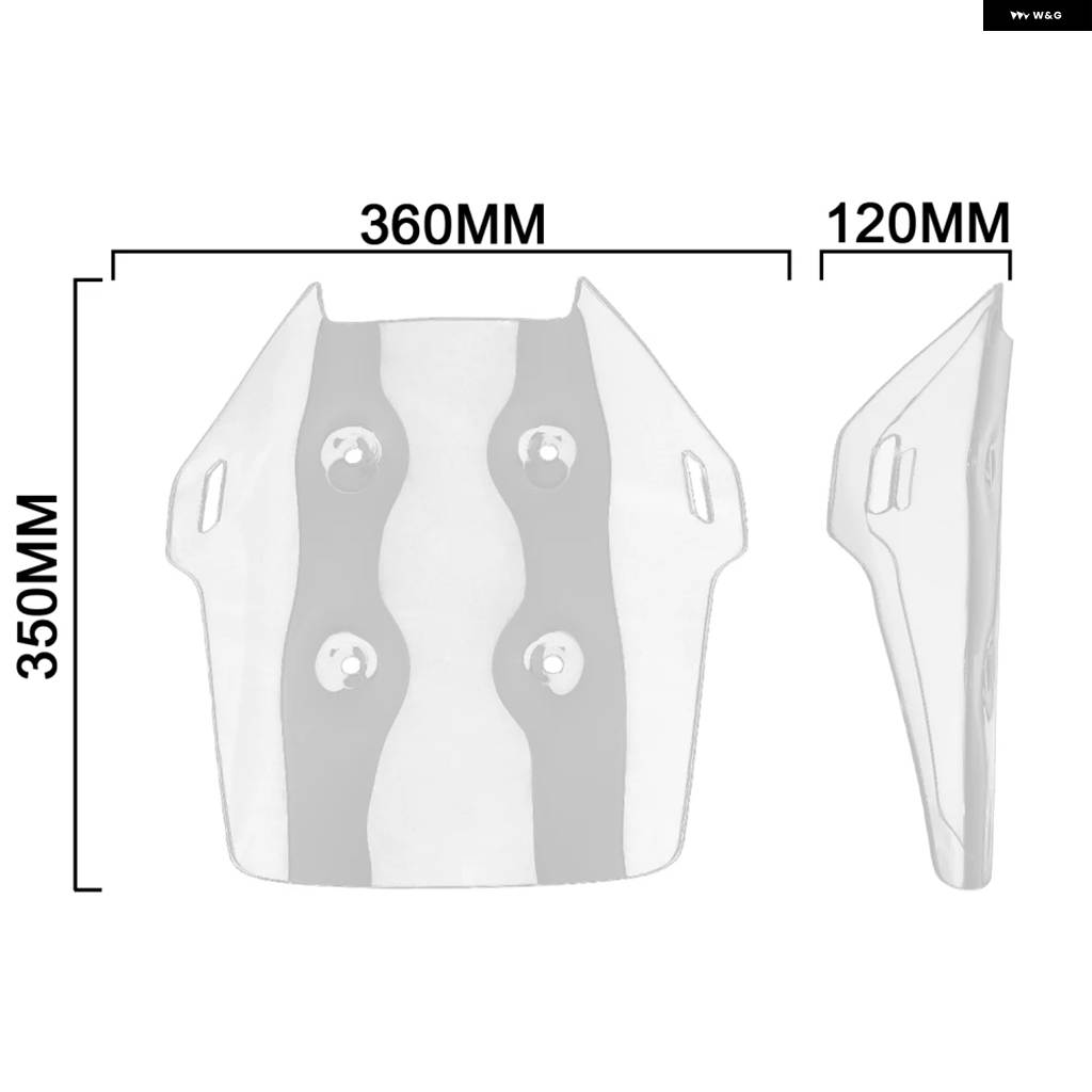 並行輸入品フロントウィンドスクリーン ウインドシールド アクリル CFMOTO 450MT MT450 30CM-50CM オート_6