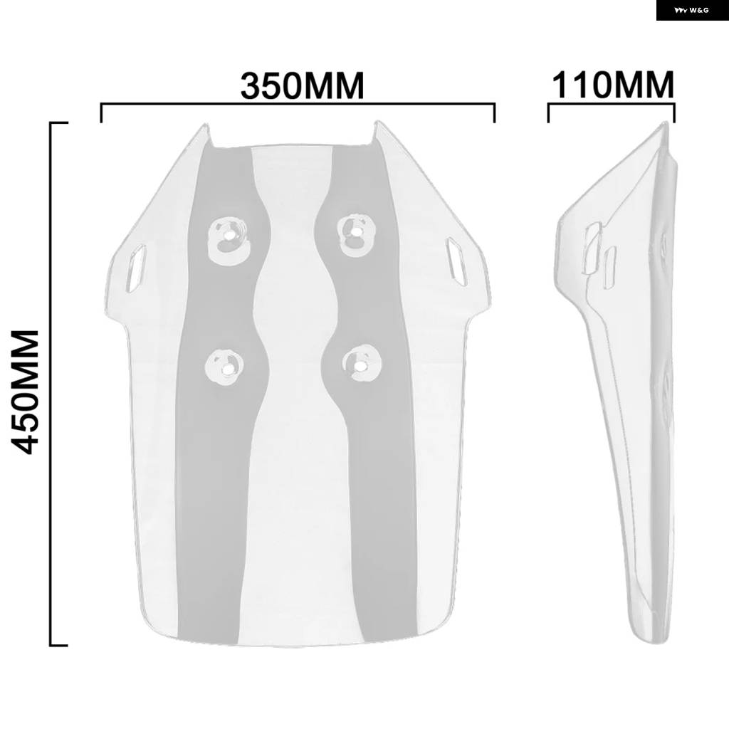 並行輸入品フロントウィンドスクリーン ウインドシールド アクリル CFMOTO 450MT MT450 30CM-50CM オート_8