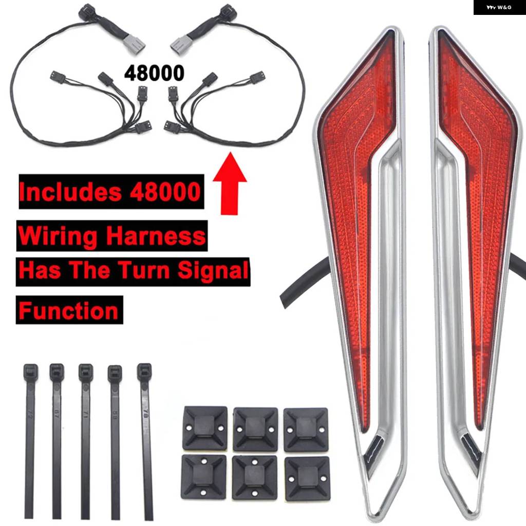 並行輸入品ホンダ ゴールドウィング1800 GL1800 F6B2018-2021用LED マーカーライト 装飾 ランプ 2020ゴールドウイング ウィンカーサイド サドルバッグ
