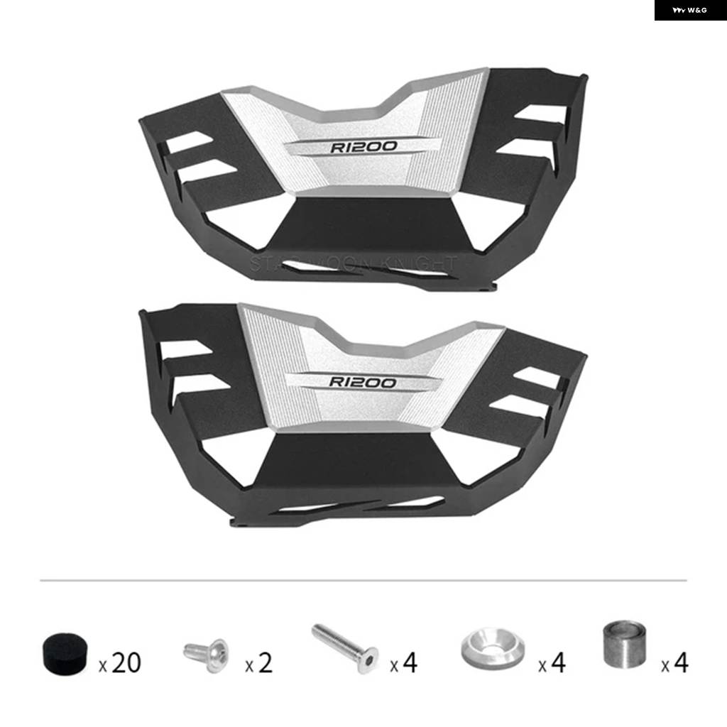 並行輸入品BMW GS 1200 2004 - 2009 R 1200 R GS R1200GS ADVENTURE R1200R R1200ST オートバイ シリンダー プロテクター ガード 黒 エンジン カバー_3