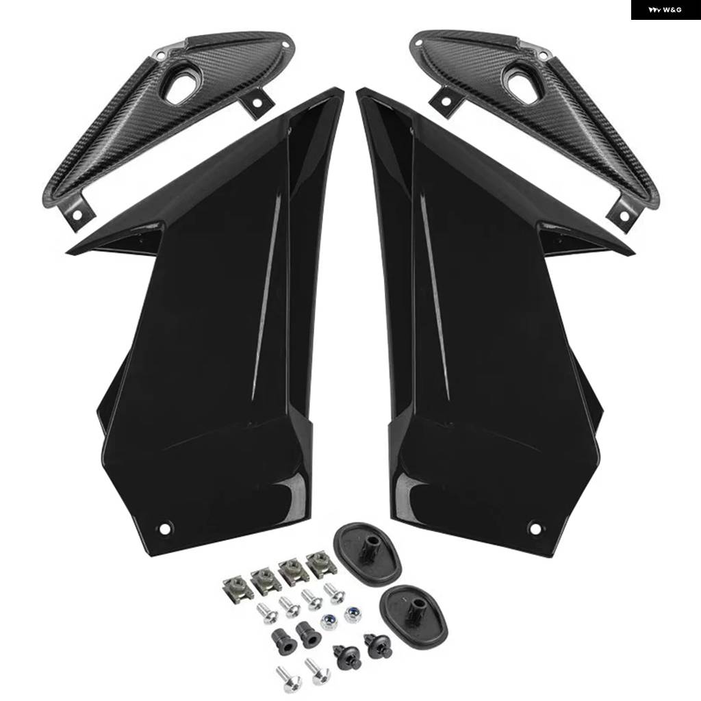 並行輸入品 バイク ボディサイドカバー エアロ ウィングレット フレーム カウル フェアリング ホンダ CBR650Rの画像